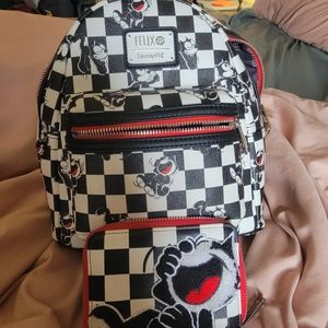 Loungefly mind backpack and wallet